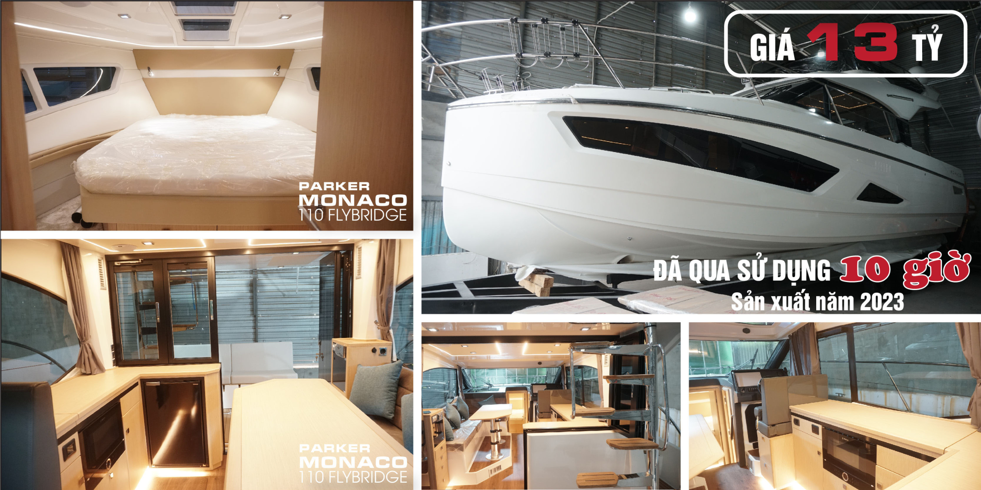 MONACO 110 FLYBRIDGE đ&atilde; qua sử dụng 10 giờ